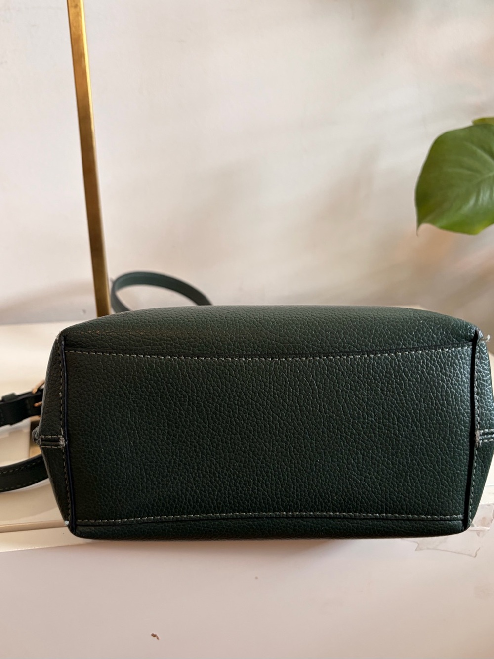 COACH Mollie Bucket Bag 22. Amazon Green Pebbled Leather, Read ⬇️ ! - Picture 13 of 16